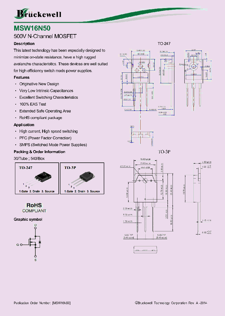 MSW16N50_8342681.PDF Datasheet