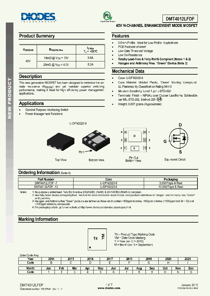 DMT4012LFDF_8344276.PDF Datasheet