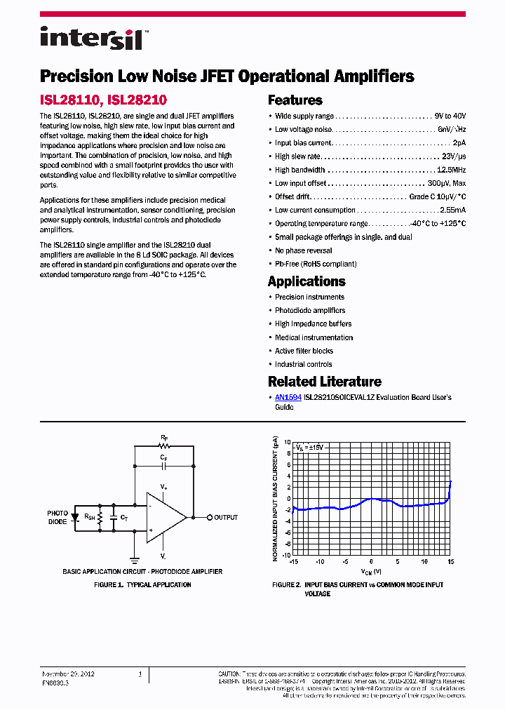 ISL28210SOICEVAL1Z_8344677.PDF Datasheet