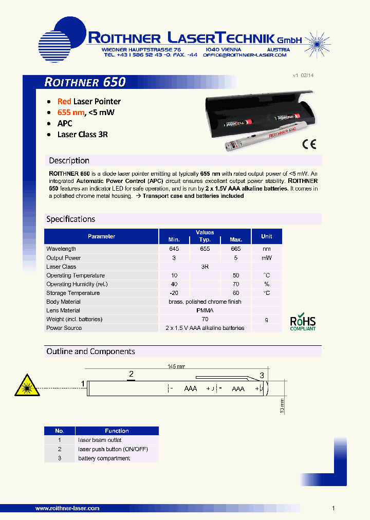 ROITHNER650_8344829.PDF Datasheet