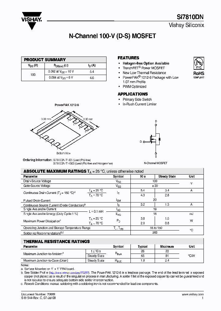 SI7810DN_8345240.PDF Datasheet