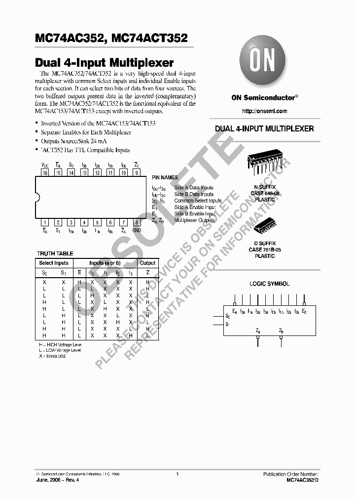 MC74AC352_8345572.PDF Datasheet