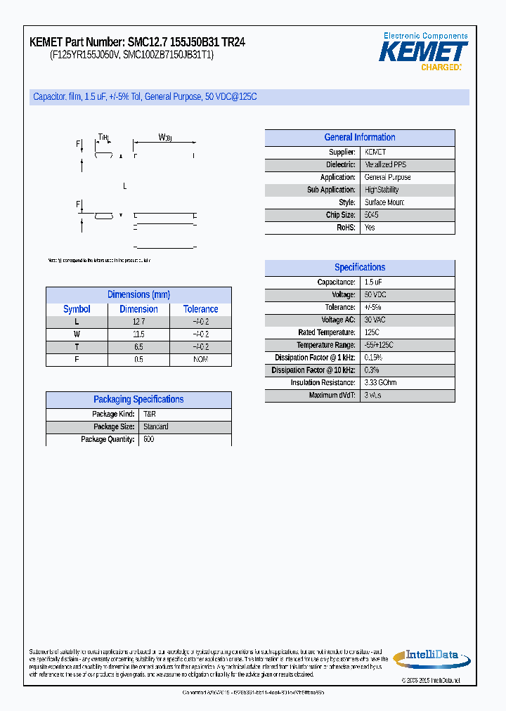 SMC127-155J50B31-TR24_8345511.PDF Datasheet