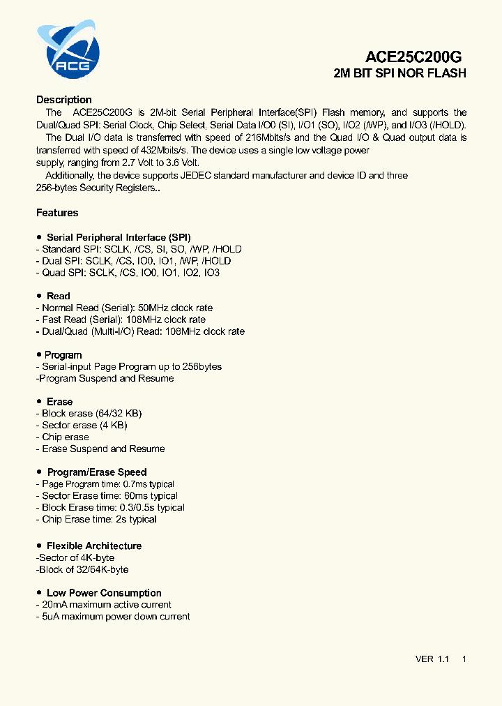 ACE25C200G_8345994.PDF Datasheet