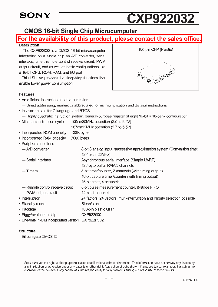CXP922032_8346123.PDF Datasheet