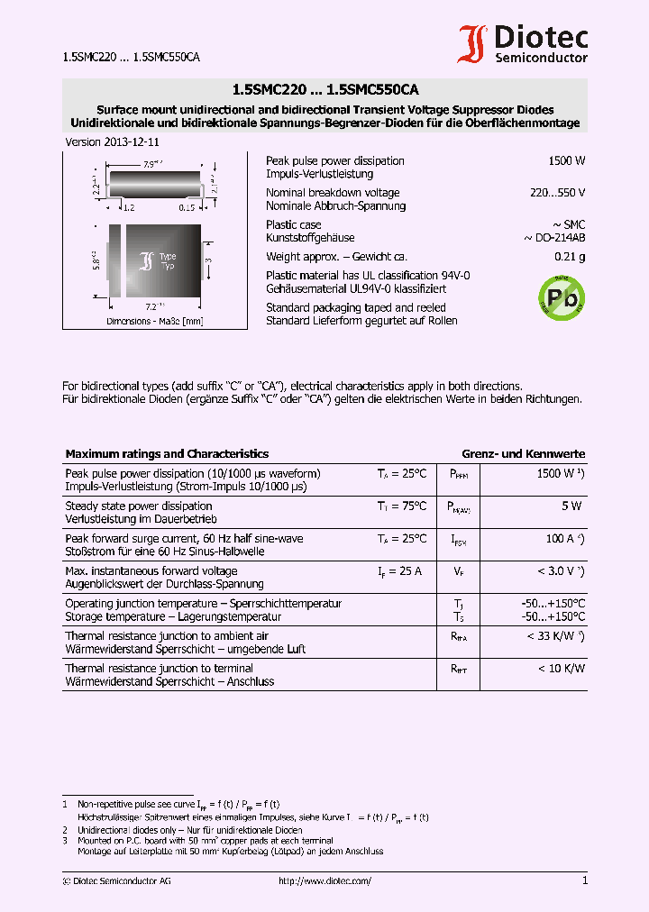 15SMC250_8346261.PDF Datasheet