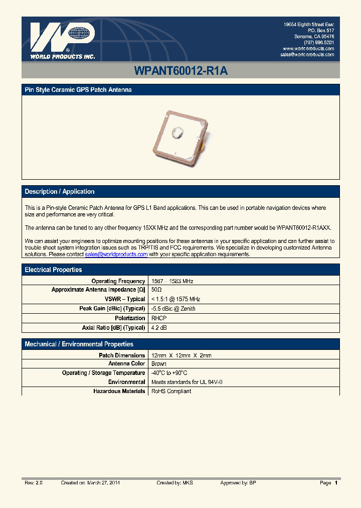 WPANT60012-R1A_8346280.PDF Datasheet