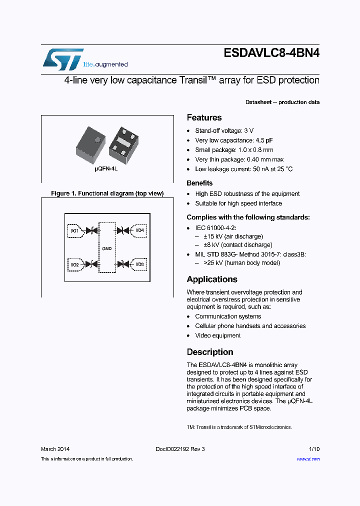ESDAVLC8-4BN4_8346581.PDF Datasheet