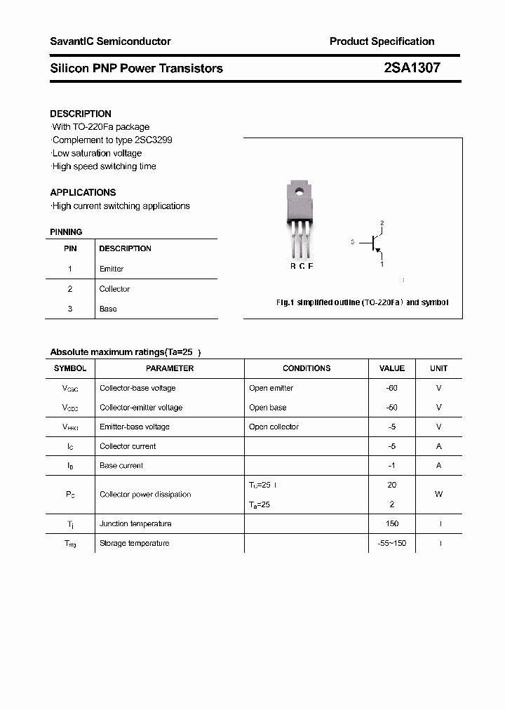 2SA1307_8347246.PDF Datasheet