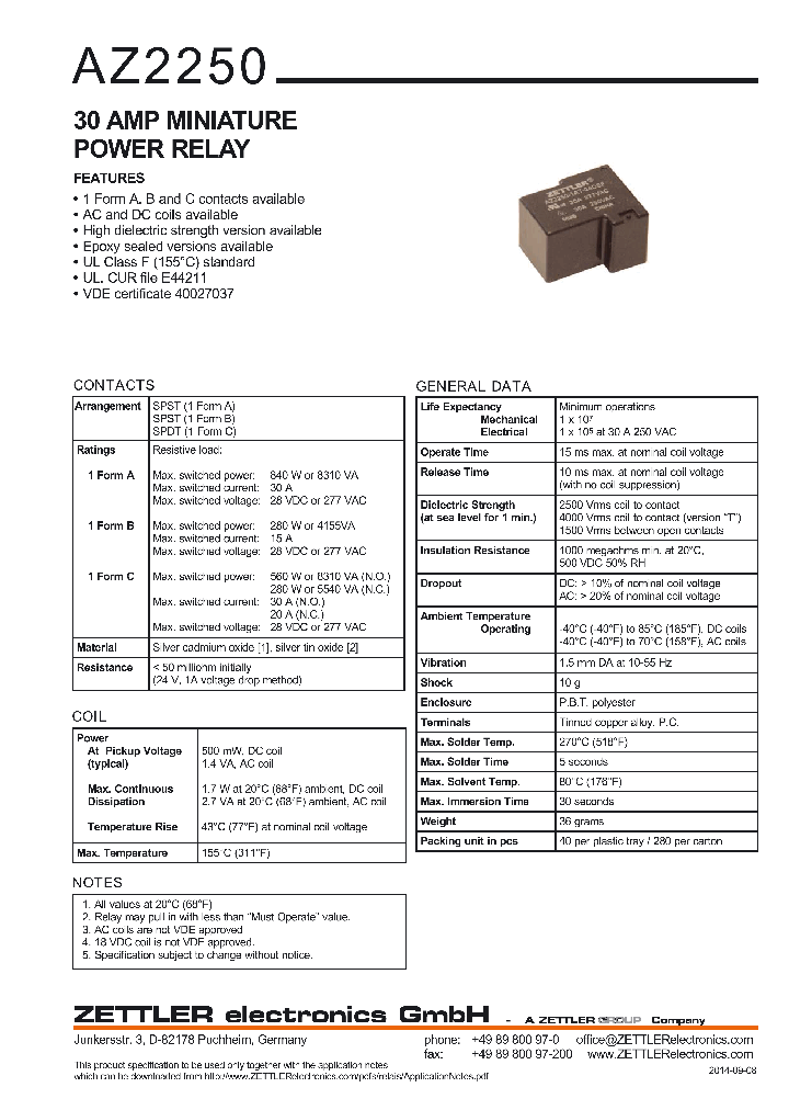 AZ2250-1CT-120AF_8347610.PDF Datasheet