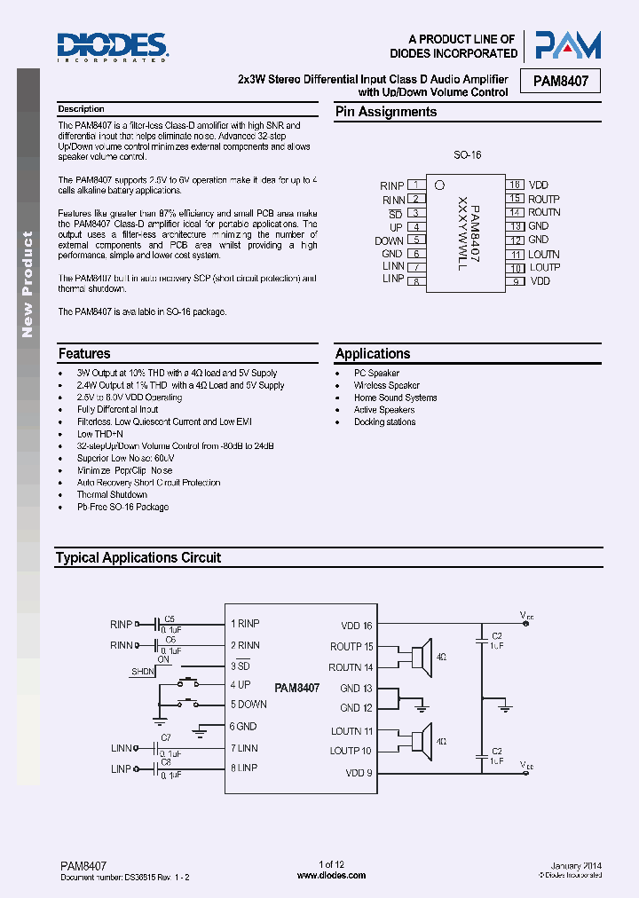 PAM8407_8347893.PDF Datasheet