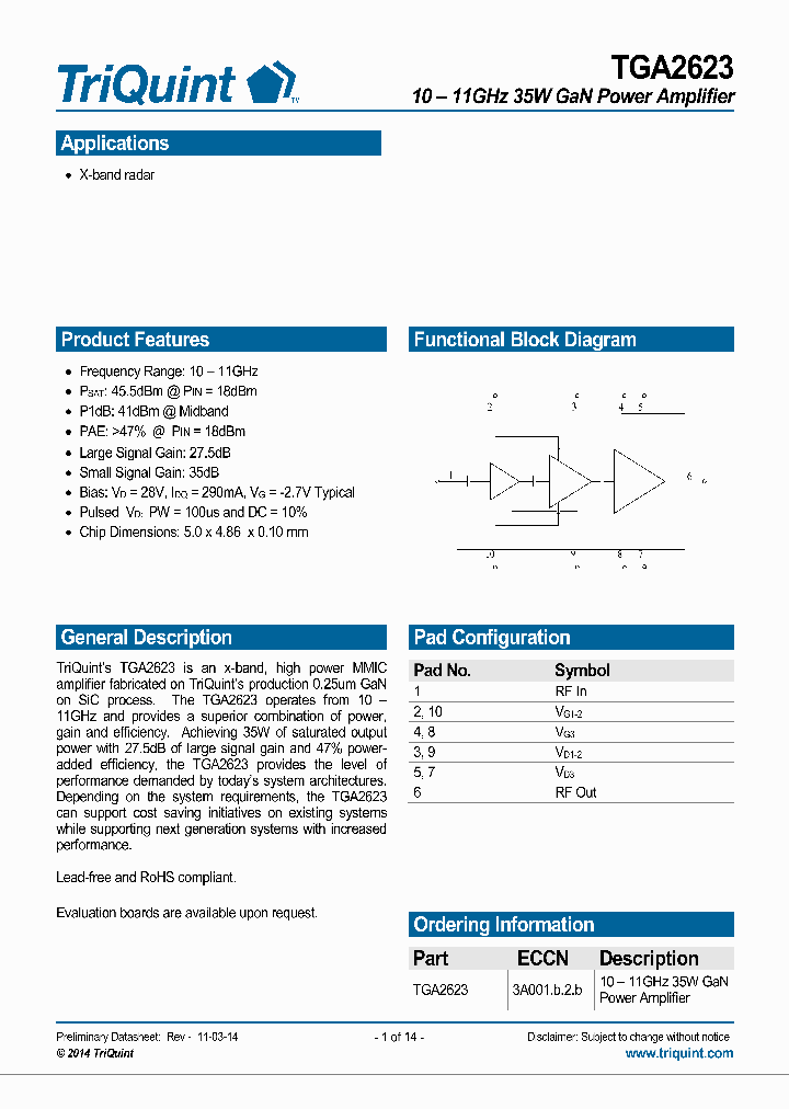 TGA2623_8348984.PDF Datasheet