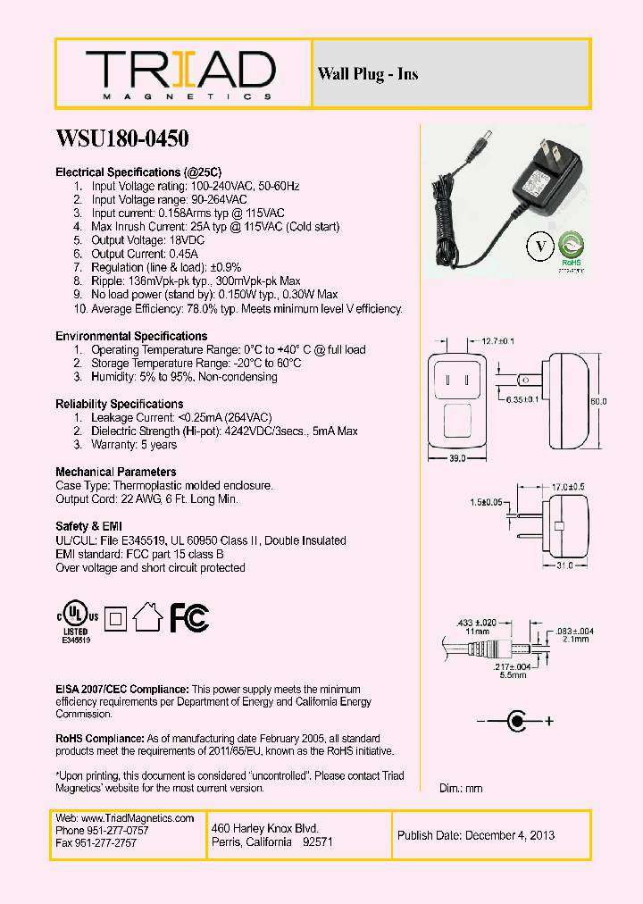 WSU180-0450_8349468.PDF Datasheet