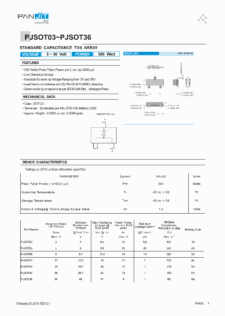 PJSOT03_8350114.PDF Datasheet