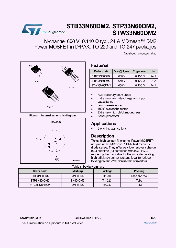 STP33N60DM2_8351059.PDF Datasheet