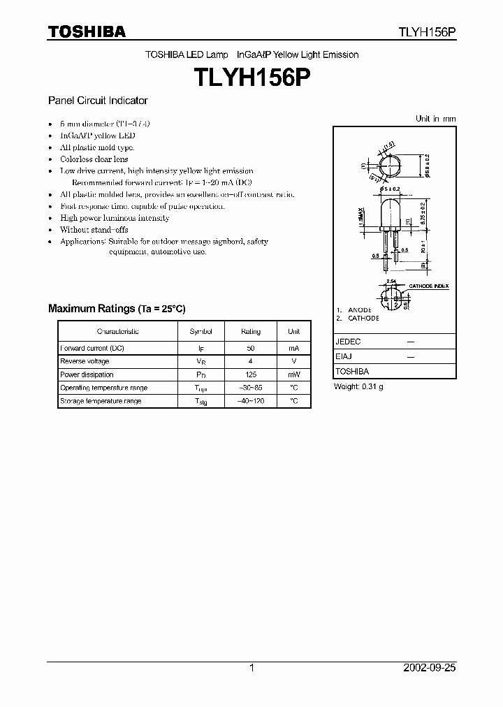 TLYH156P_8351201.PDF Datasheet