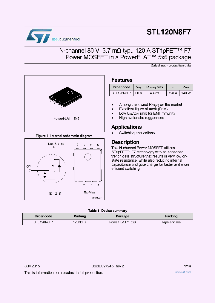 STL120N8F7_8351581.PDF Datasheet