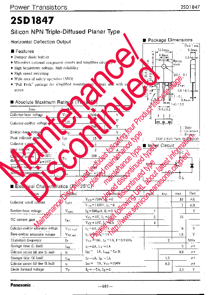 2SD1847_8351650.PDF Datasheet