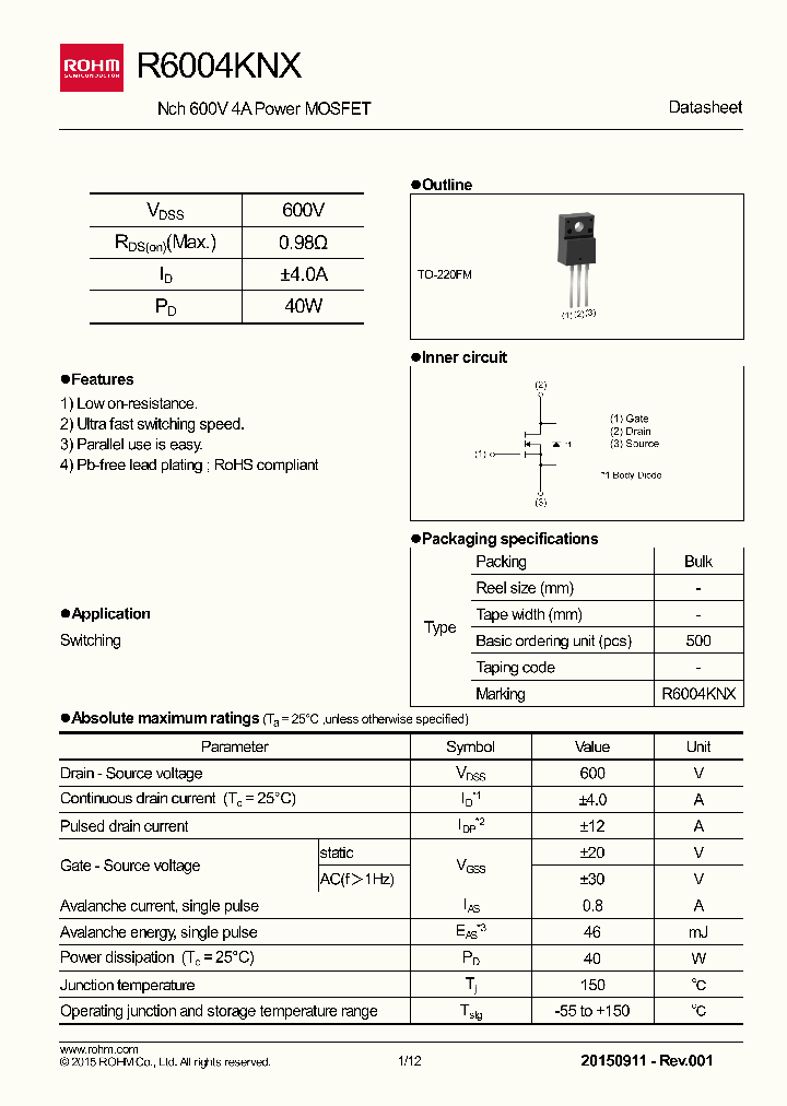 R6004KNX_8351855.PDF Datasheet