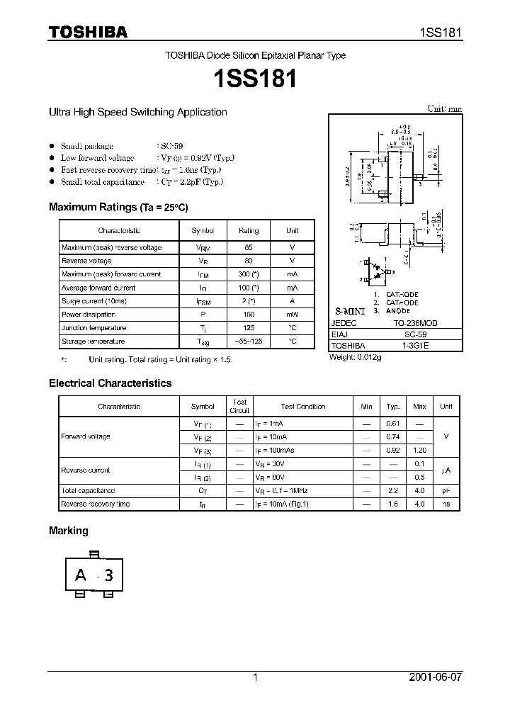 1SS181_8351771.PDF Datasheet