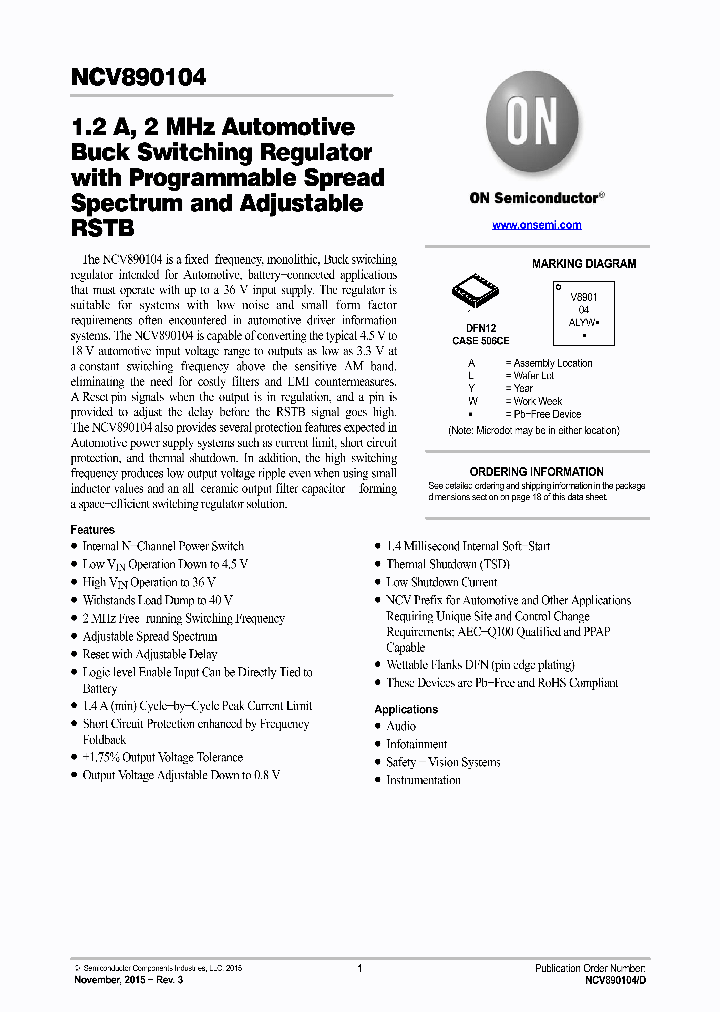 NCV890104_8352919.PDF Datasheet