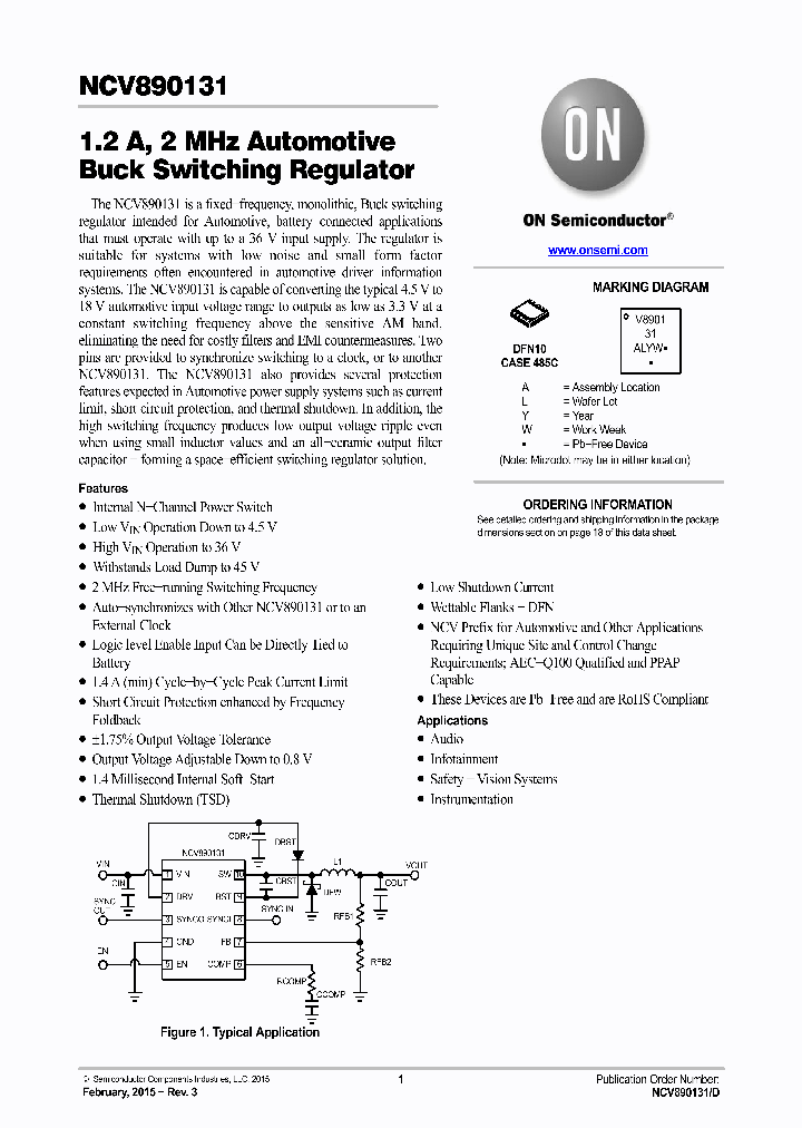 NCV890131MWTXG_8352922.PDF Datasheet