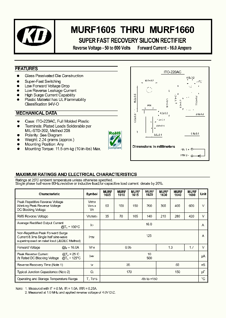 MURF1660_8353098.PDF Datasheet