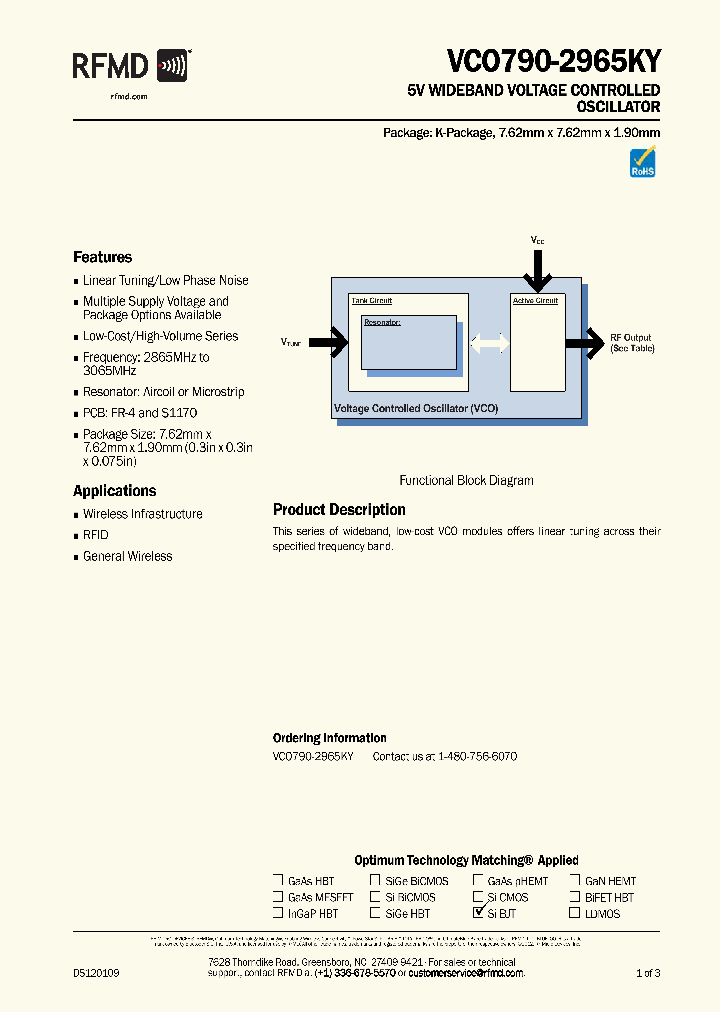 VCO790-2965KY_8353670.PDF Datasheet