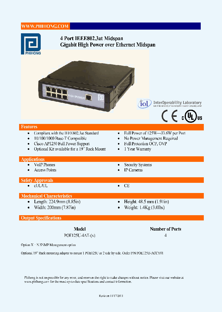 POE125U-4AT_8354127.PDF Datasheet