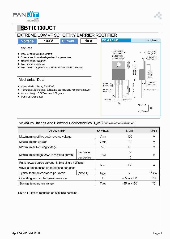 SBT10100UCT_8354242.PDF Datasheet