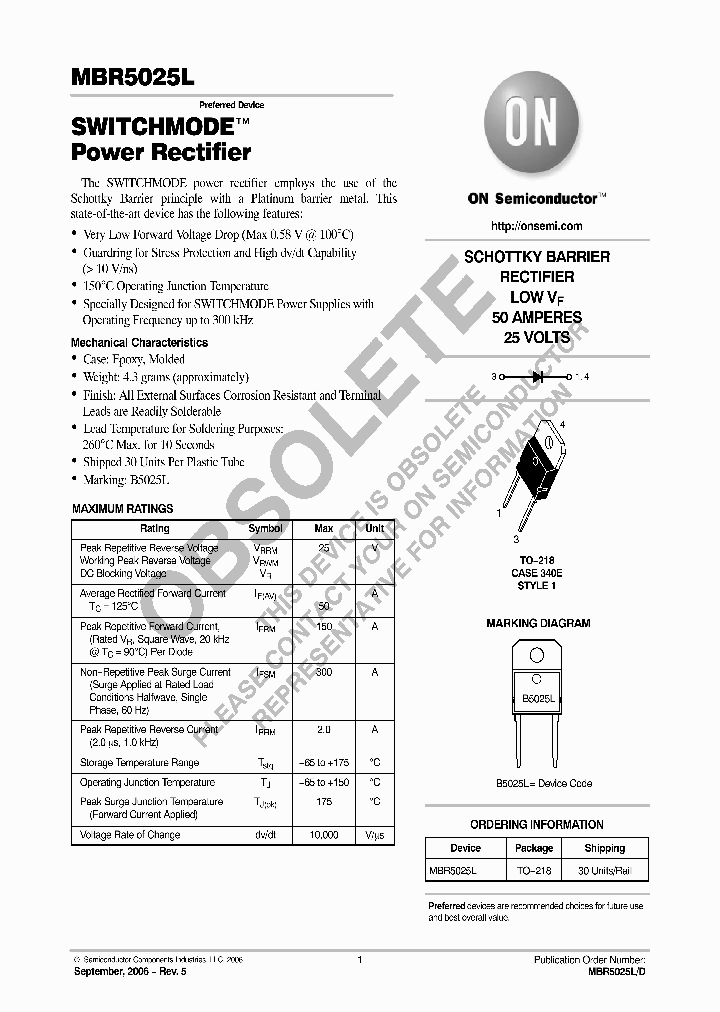 MBR5025L_8354462.PDF Datasheet