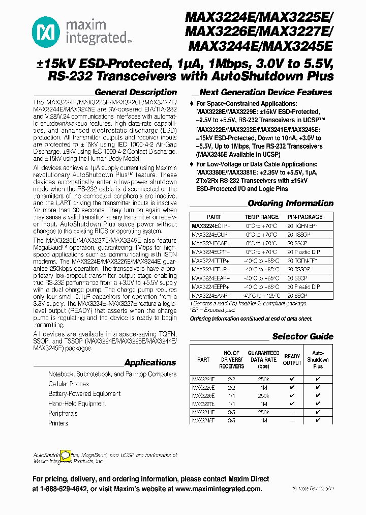 MAX3224ECAP_8355088.PDF Datasheet