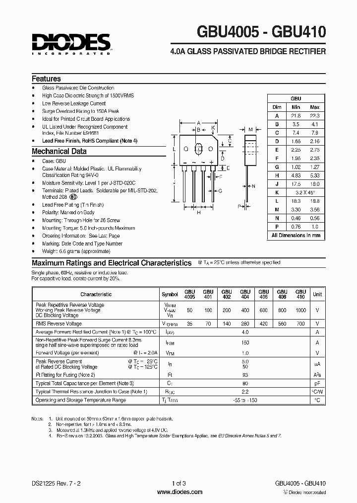 GBU4005-15_8355314.PDF Datasheet