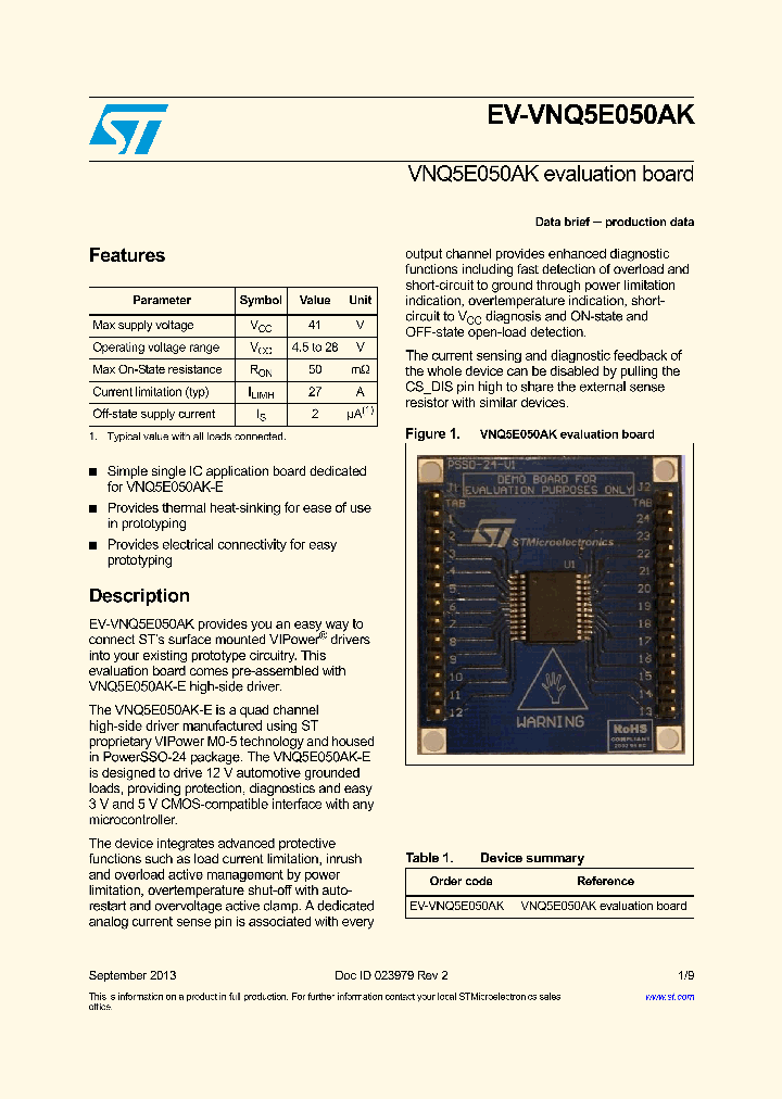 EV-VNQ5E050AK_8355849.PDF Datasheet