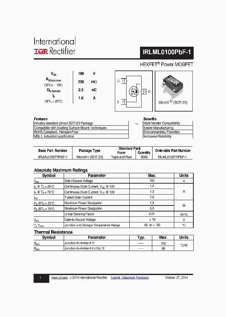 IRLML0100PBF-1-15_8355970.PDF Datasheet