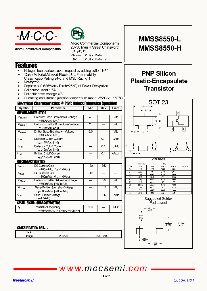 MMSS8550-L-13_8356050.PDF Datasheet