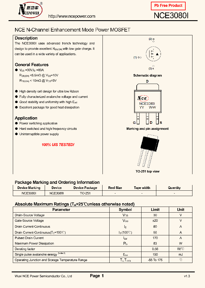 NCE3080I_8356433.PDF Datasheet