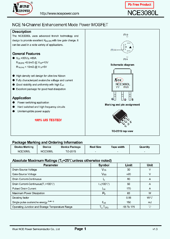 NCE3080L_8356434.PDF Datasheet