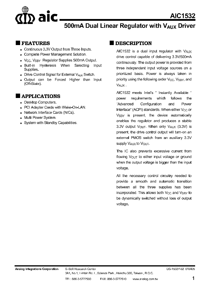 AIC1532_8356734.PDF Datasheet