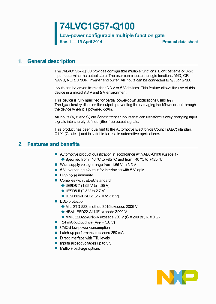 74LVC1G57GW-Q100_8356778.PDF Datasheet