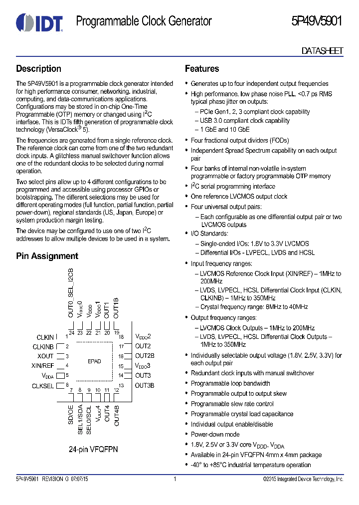 5P49V5901_8356890.PDF Datasheet