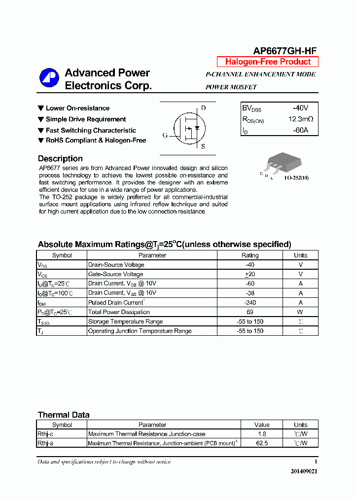 AP6677GH-HF_8356994.PDF Datasheet