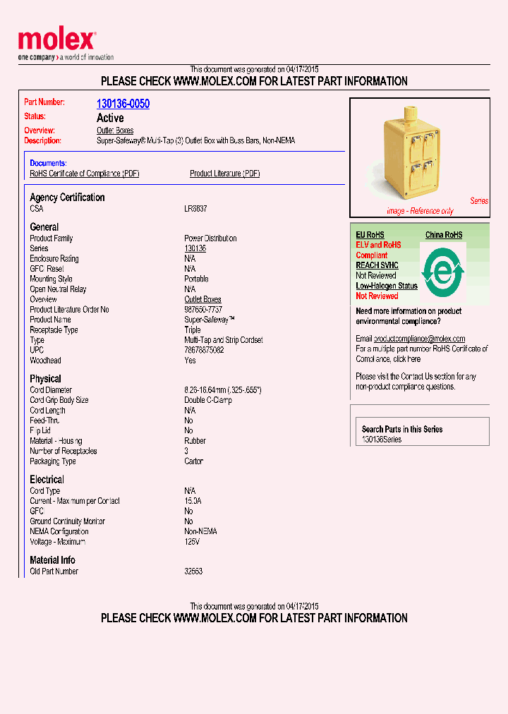 130136-0050_8357230.PDF Datasheet