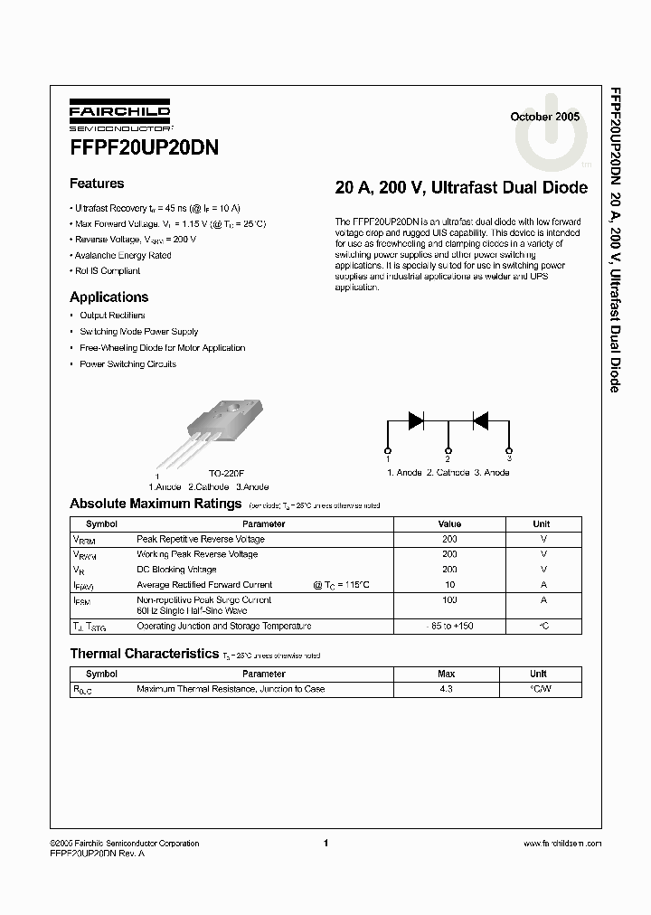 FFPF20UP20DN_8357698.PDF Datasheet