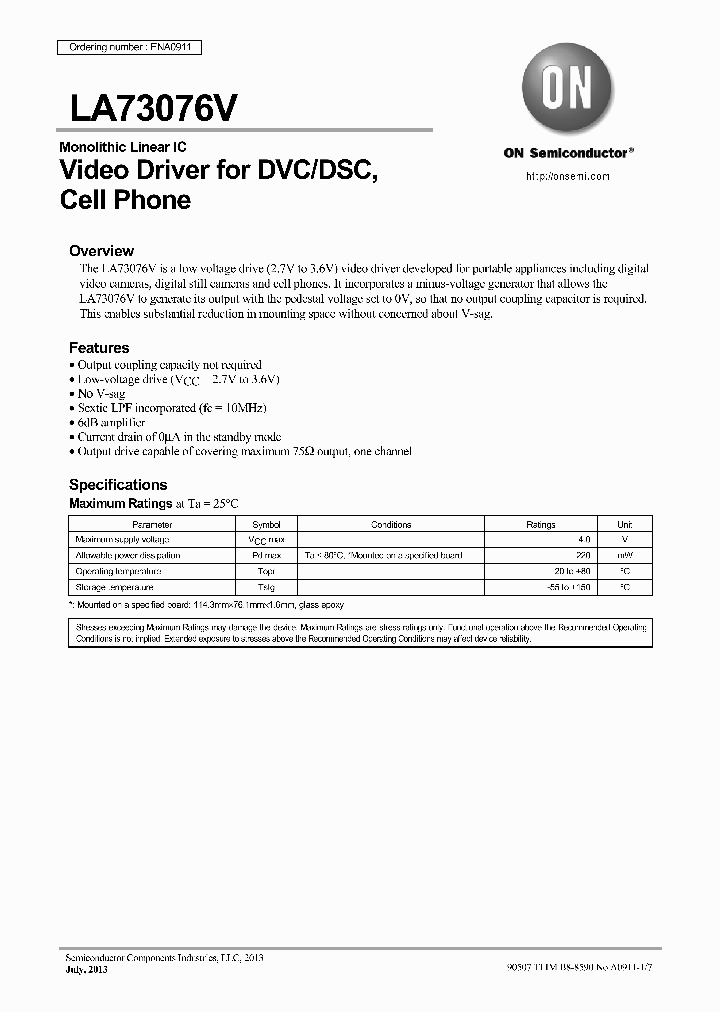 LA73076V_8358553.PDF Datasheet