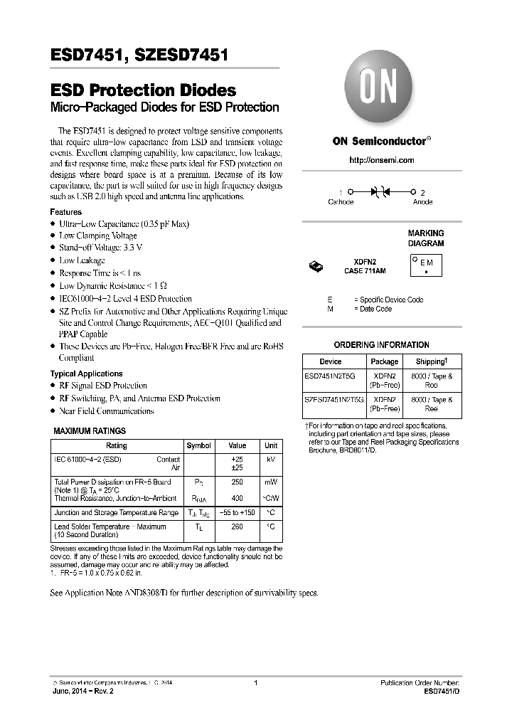 SZESD7451N2T5G_8359444.PDF Datasheet