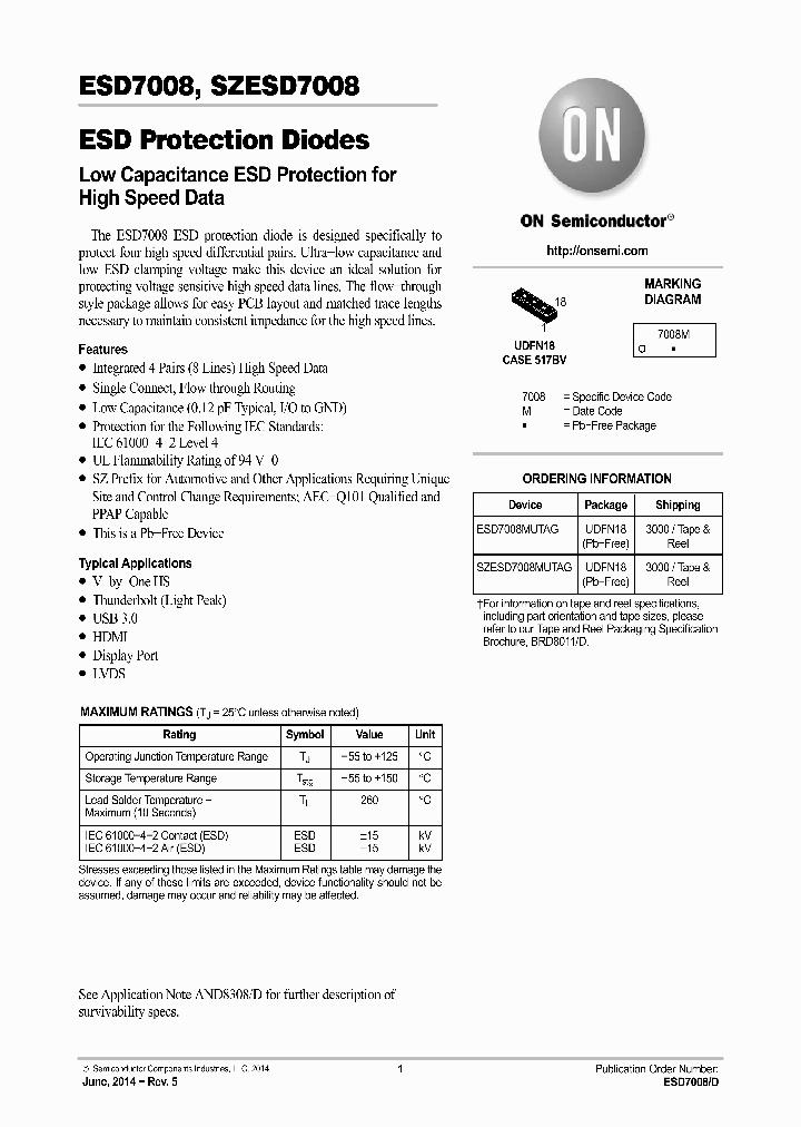 SZESD7008MUTAG_8359447.PDF Datasheet