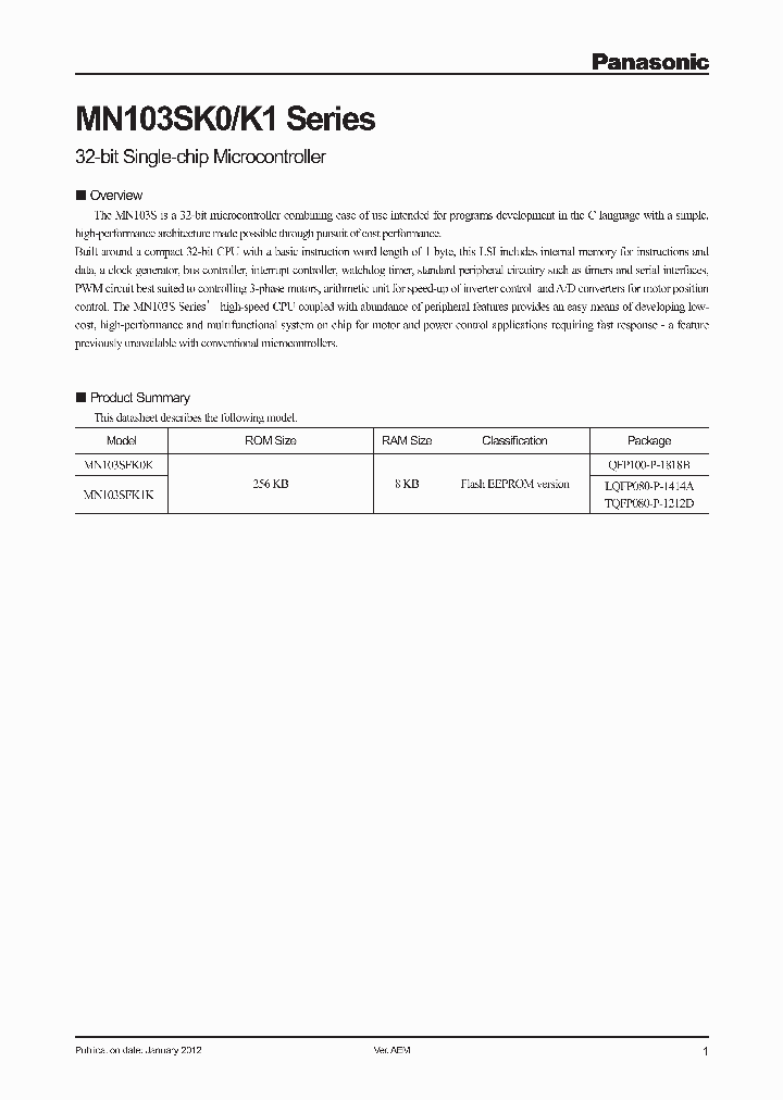 MN103SK0_8359573.PDF Datasheet