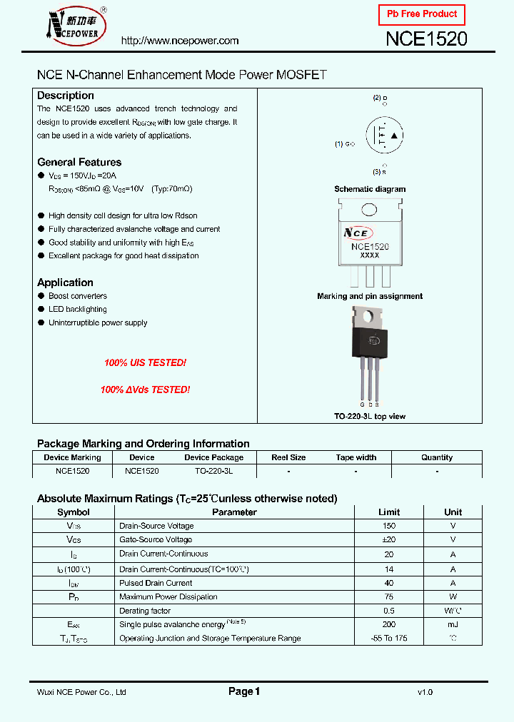 NCE1520_8360058.PDF Datasheet