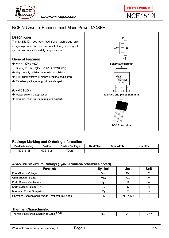 NCE1512I_8360056.PDF Datasheet